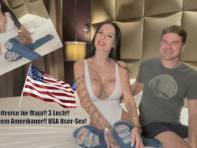 Weltreise Für Maja!! 3 Loch!! 1x mit einem Amerikaner !! User-Sex!!