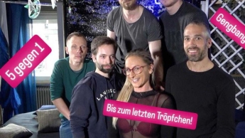 Hardcore Gangbang und Bukkake i 5 gegen 1 … oder 1 gegen 5 …