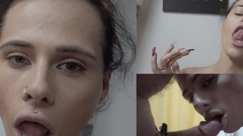 Doppel-LUTSCHEN !! Geiler Deepthroat mit XXL Sperma Facial!!