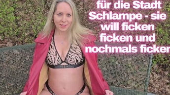 Gesichtsbesamung für die Stadt Schlampe sie will ficken ficken und nochmals ficken