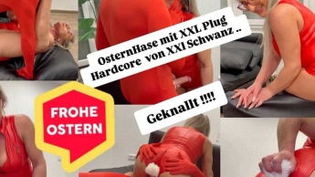 Red Man knallt OsterHässchen in Red …. Verfickte Ostern Euch meine Hasen !