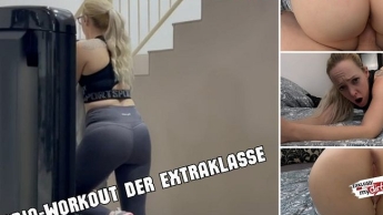 XXL Creampie für Leggingsbitch – Cardio-Workout der Extraklasse | Proteinspritze für Gympussy